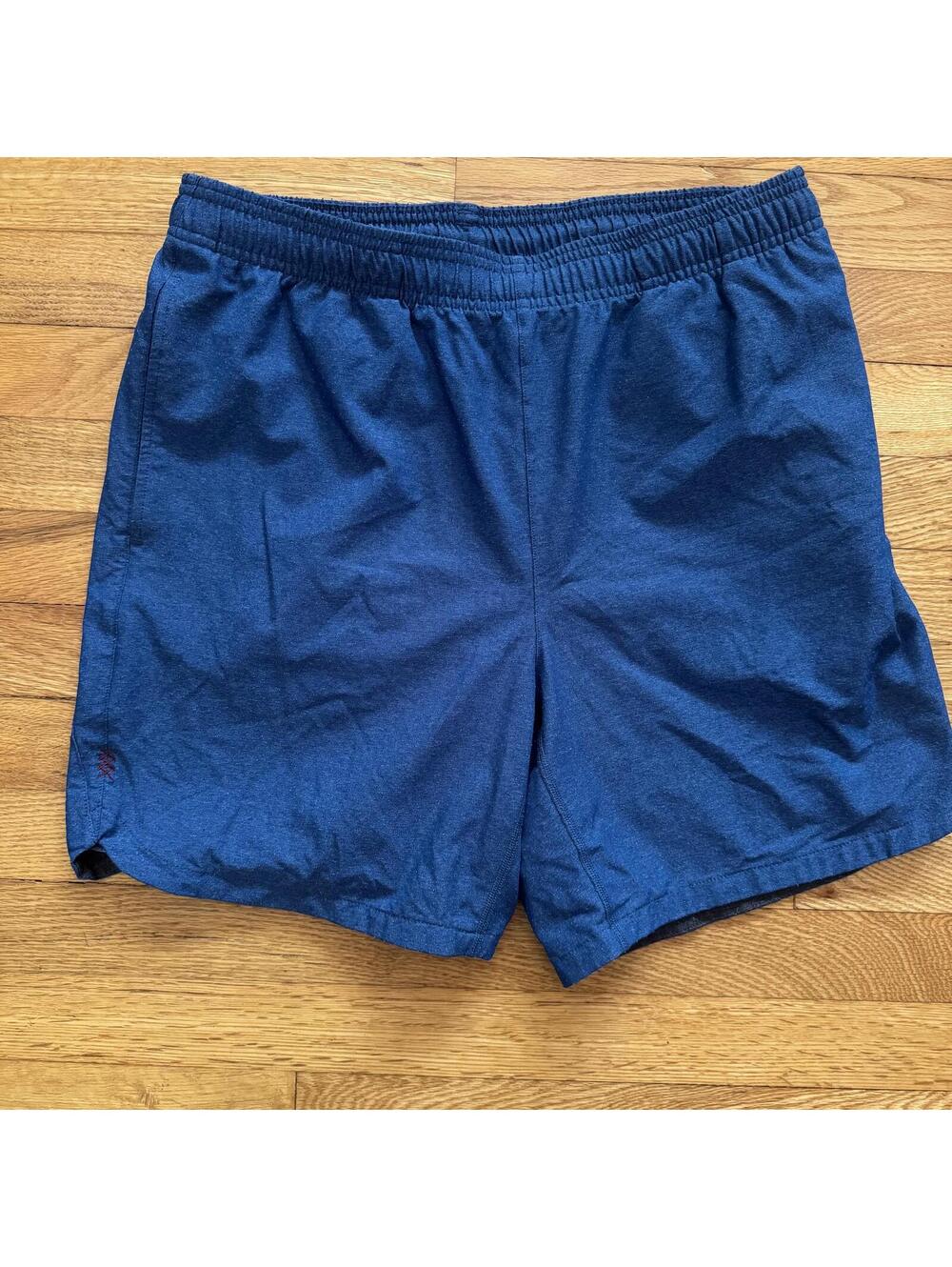 Rhone Guru Men's Blue Athletic Shorts-Medium